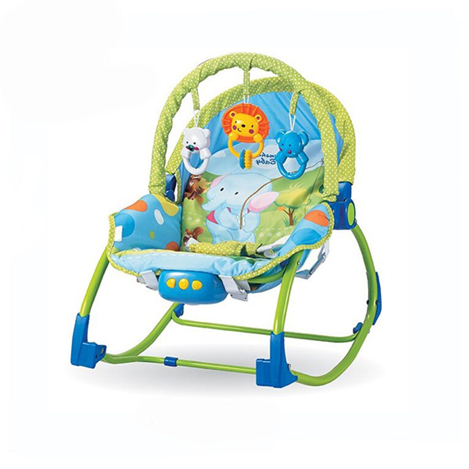 Balansoar bebe Timeless Tools, cu vibratii si melodii, Albastru fotografia produsului View 10 L