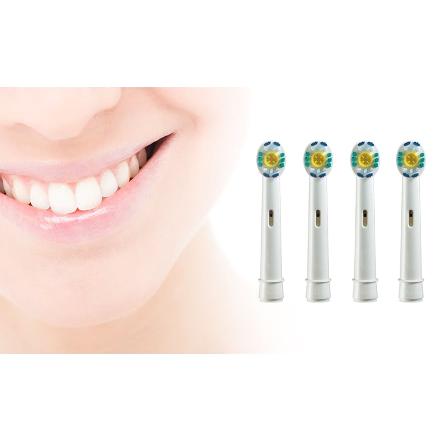 Set 4 rezerve periuta de dinti Timeless Tools, 3D compatibile cu Oral-B fotografia produsului View 4 L