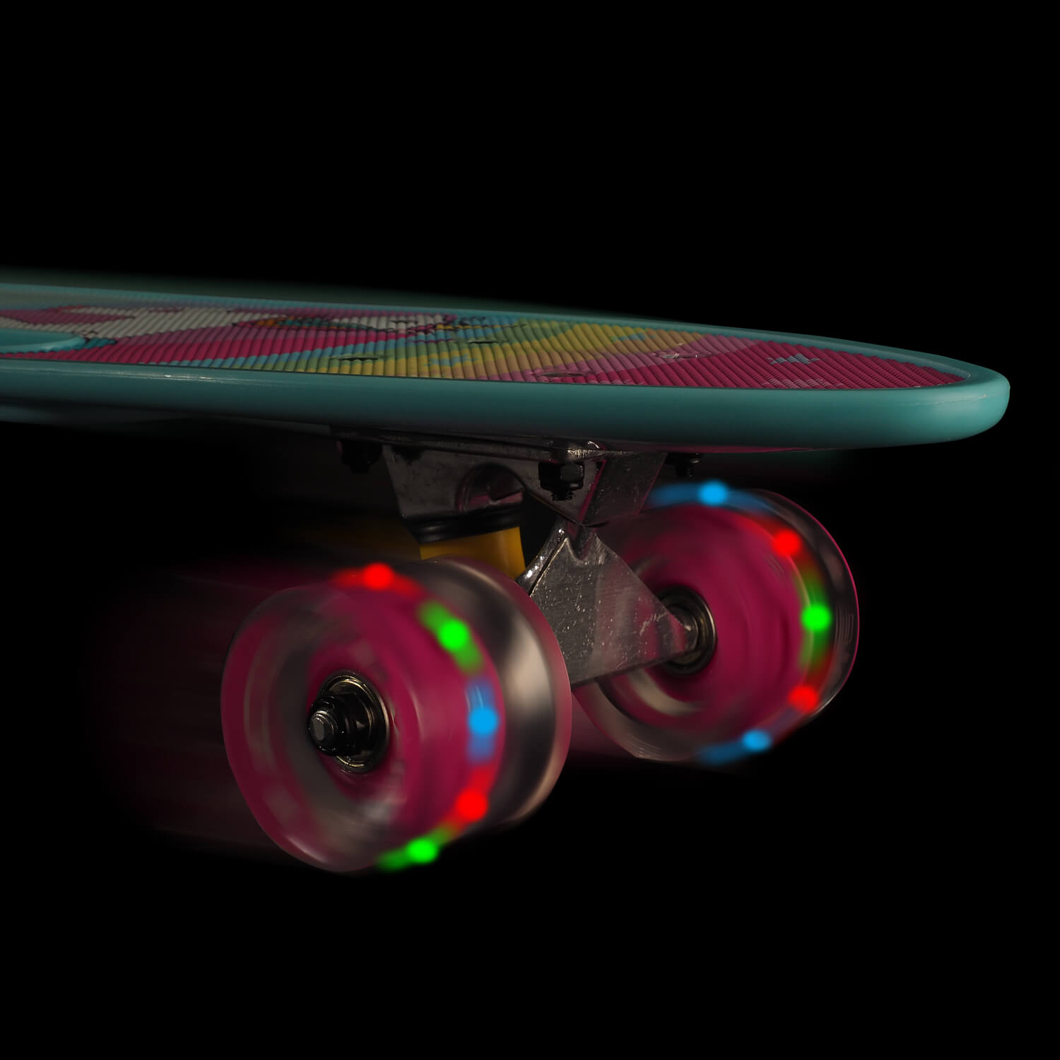 Penny board Action One&reg; Portabil ABEC-7, PU, Aluminiu, Unicorn fotografia produsului View 5 L