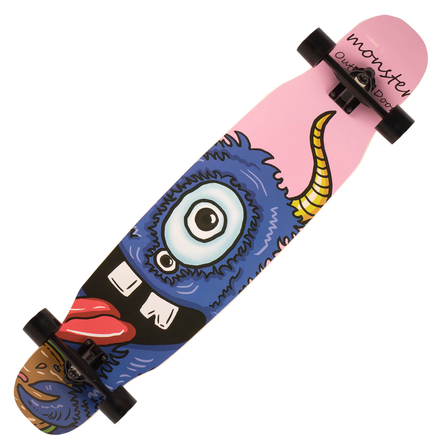 Longboard Action One&reg;, ABEC-7, PU, Aluminiu, Print Dublu, Galactica fotografia produsului View 2 L