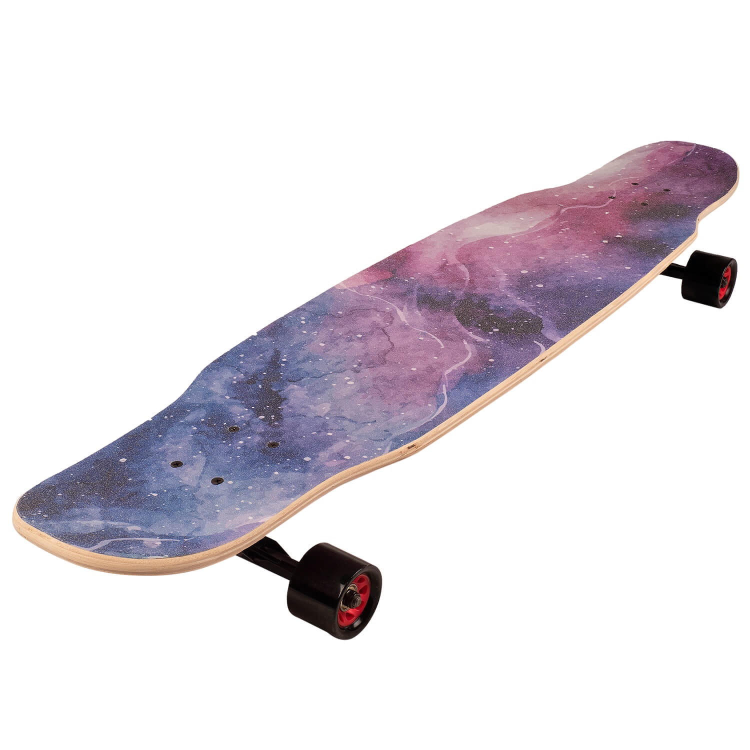Longboard Action One&reg;, ABEC-7, PU, Aluminiu, Print Dublu, Galactica fotografia produsului View 3 L