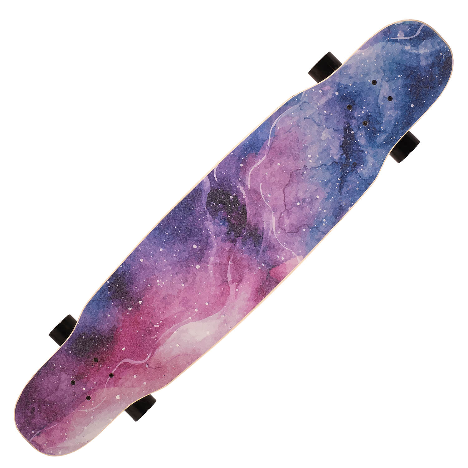 Longboard Action One&reg;, ABEC-7, PU, Aluminiu, Print Dublu, Galactica fotografia produsului