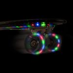 Skateboard Action One 22" cu bluetooth si roti luminoase, ABEC 7, negru fotografia produsului View 6 S