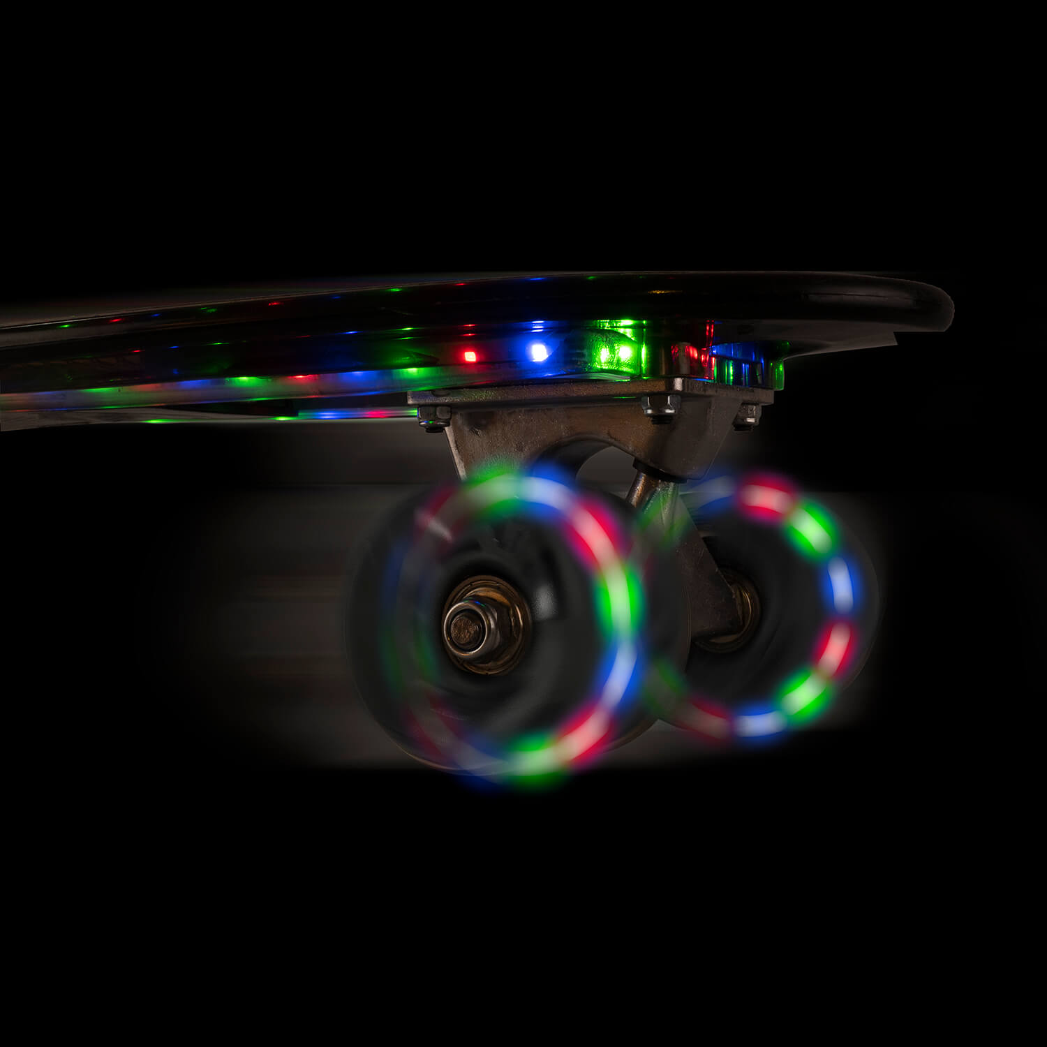 Skateboard Action One 22" cu bluetooth si roti luminoase, ABEC 7, negru fotografia produsului View 6 L