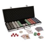 Set Poker Deluxe Master cu 500 Jetoane (11,5 g) servieta aluminiu fotografia produsului