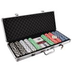 Set Poker Deluxe Master cu 500 Jetoane (11,5 g) servieta aluminiu fotografia produsului View 2 S