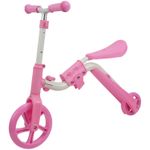 Trotineta Action One&reg; 2 in 1 (trotineta/bicicleta), Roz fotografia produsului View 2 S