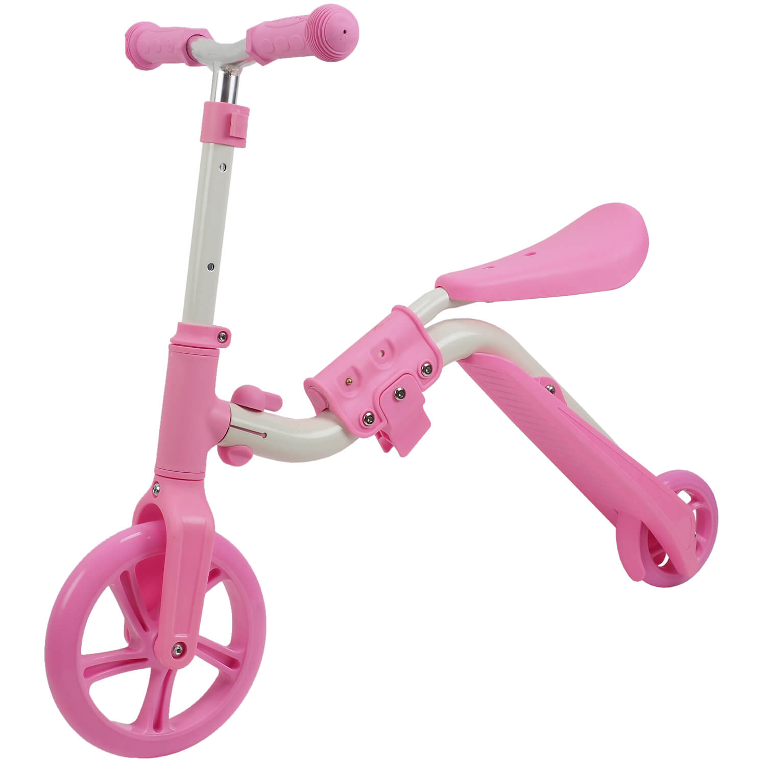 Trotineta Action One&reg; 2 in 1 (trotineta/bicicleta), Roz fotografia produsului View 2 L