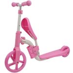 Trotineta Action One&reg; 2 in 1 (trotineta/bicicleta), Roz fotografia produsului View 3 S
