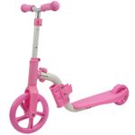 Trotineta Action One&reg; 2 in 1 (trotineta/bicicleta), Roz fotografia produsului View 4 S