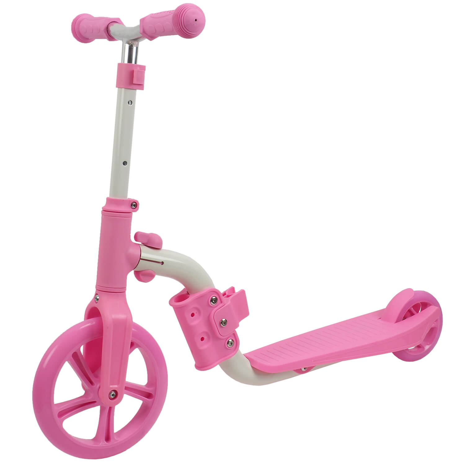 Trotineta Action One&reg; 2 in 1 (trotineta/bicicleta), Roz fotografia produsului View 4 L
