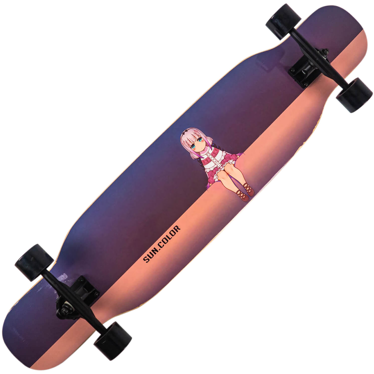 Longboard Action One&reg;, ABEC-7, PU, Aluminiu, 100kg Lonely fotografia produsului