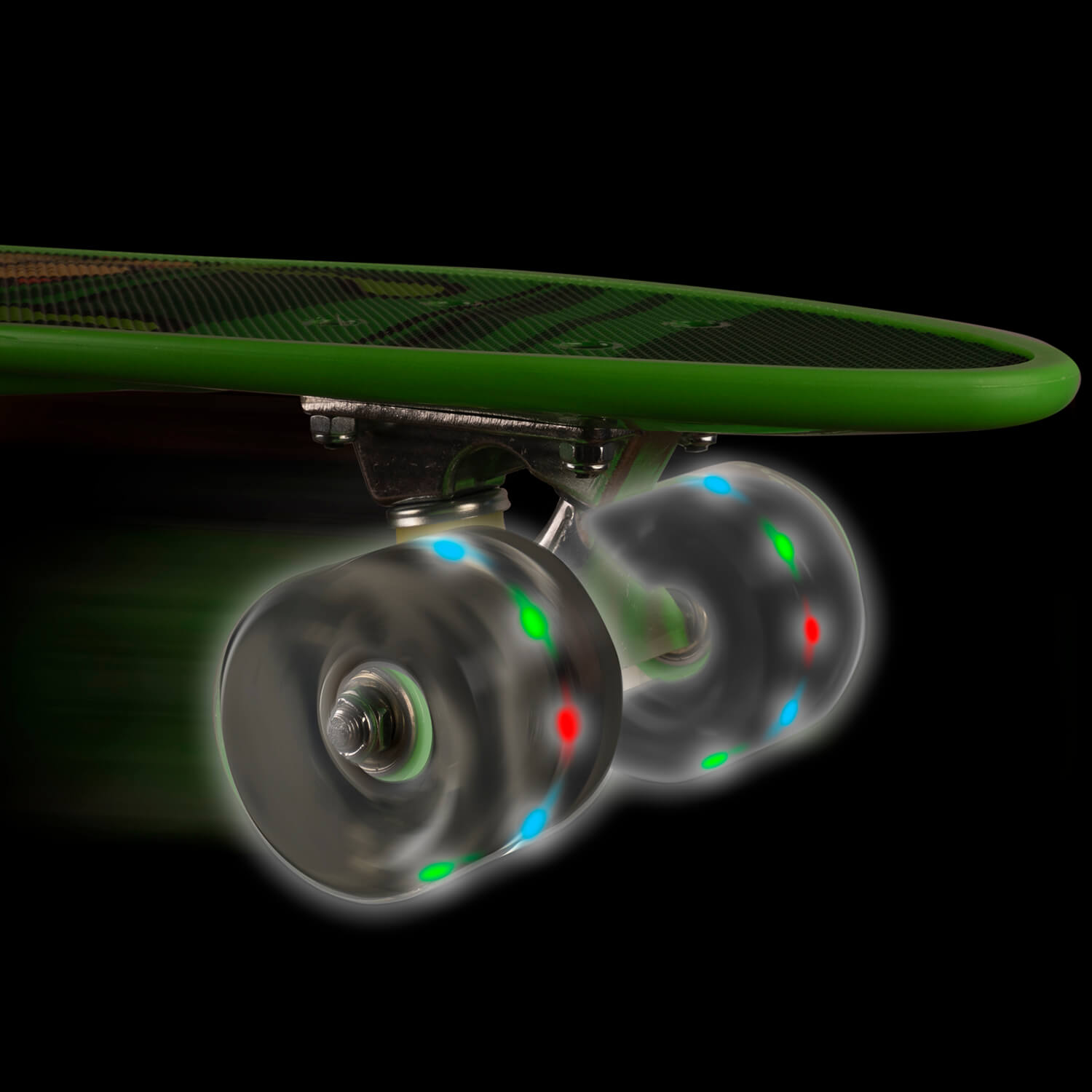 Penny board Action One&reg; Portabil ABEC-7, PU, Aluminiu, Green Stuff fotografia produsului View 4 L