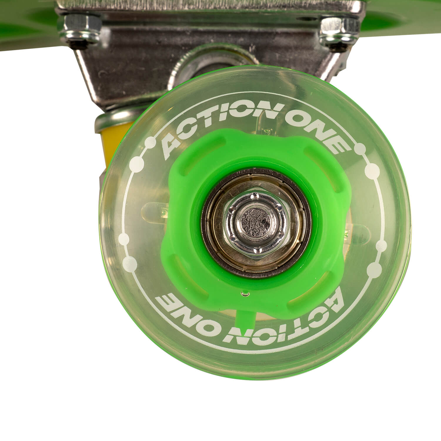 Penny board Action One&reg; Portabil ABEC-7, PU, Aluminiu, Green Stuff fotografia produsului View 5 L