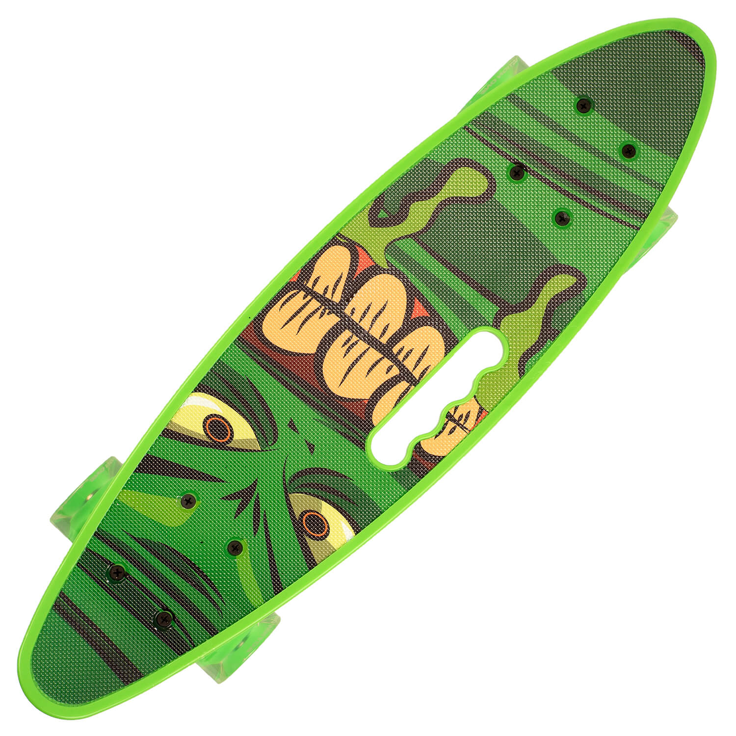 Penny board Action One&reg; Portabil ABEC-7, PU, Aluminiu, Green Stuff fotografia produsului