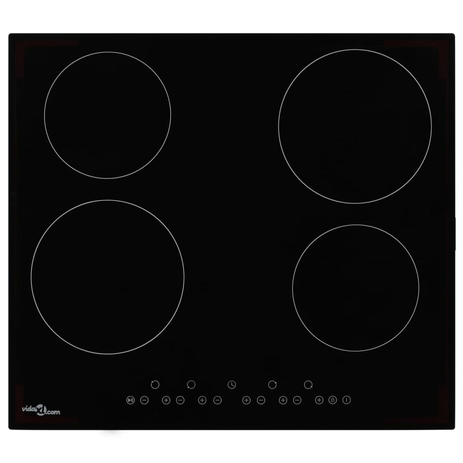 vidaXL Plită ceramică cu 4 arzătoare, control tactil, 6000 W fotografia produsului