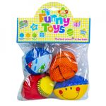 Minge zornaitoare, PVC/textil, pentru bebelusi, 4 buc/set fotografia produsului