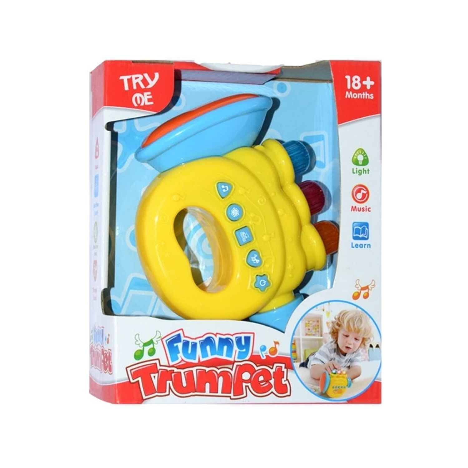 Trompeta bebe cu baterii fotografia produsului
