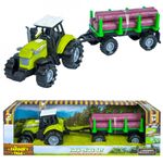 Tractor cu remorca lemne, cu baterii fotografia produsului