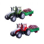 Tractor cu remorca si lemne, 57 cm fotografia produsului