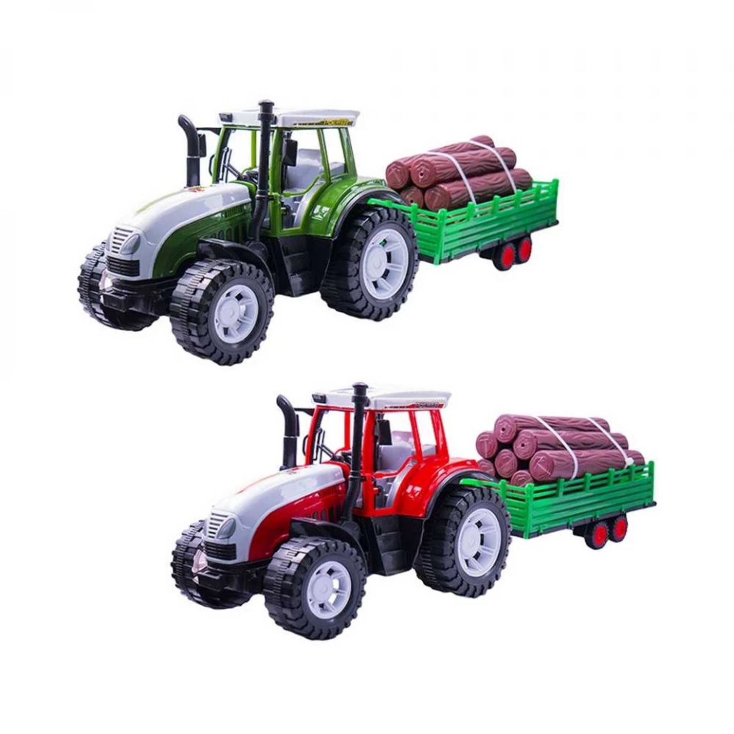 Tractor cu remorca si lemne, 57 cm fotografia produsului