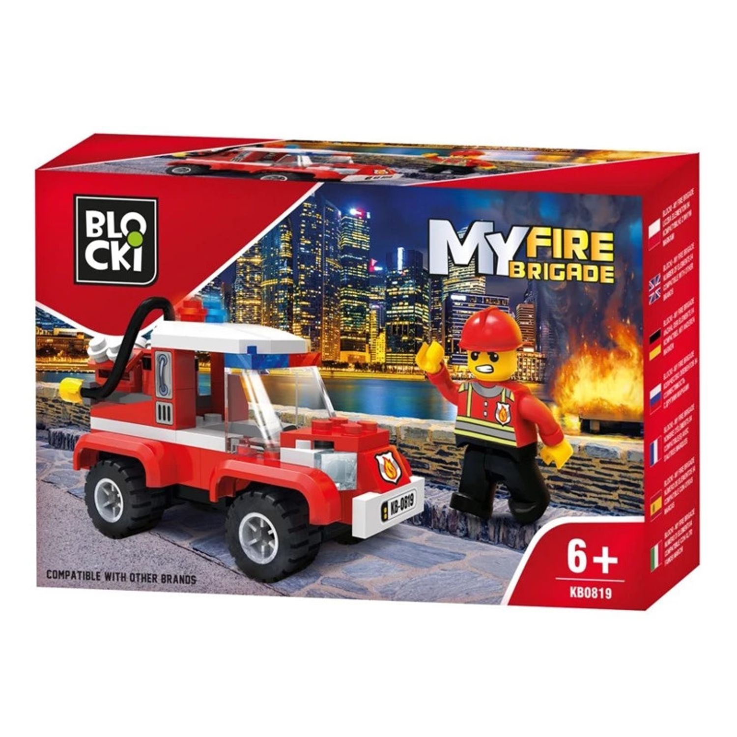 Blocki My Fire Brigade, Masina interventie pompieri fotografia produsului