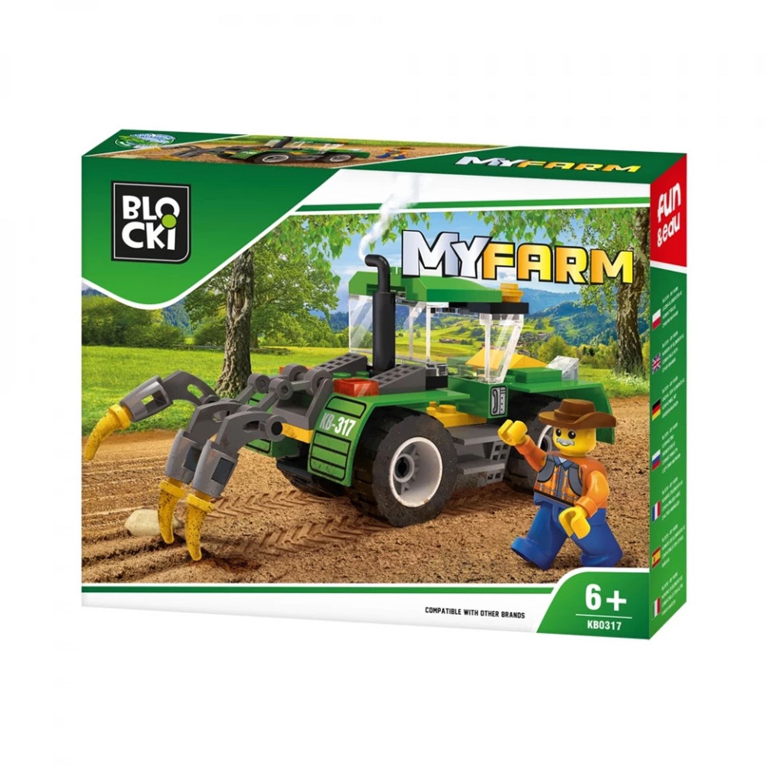 Blocki My Farm, Tractor cu plug fotografia produsului
