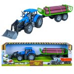Tractor cu frictiune + remorca lemne fotografia produsului
