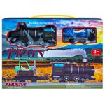 Tren cu baterii + sina, 130 cm fotografia produsului
