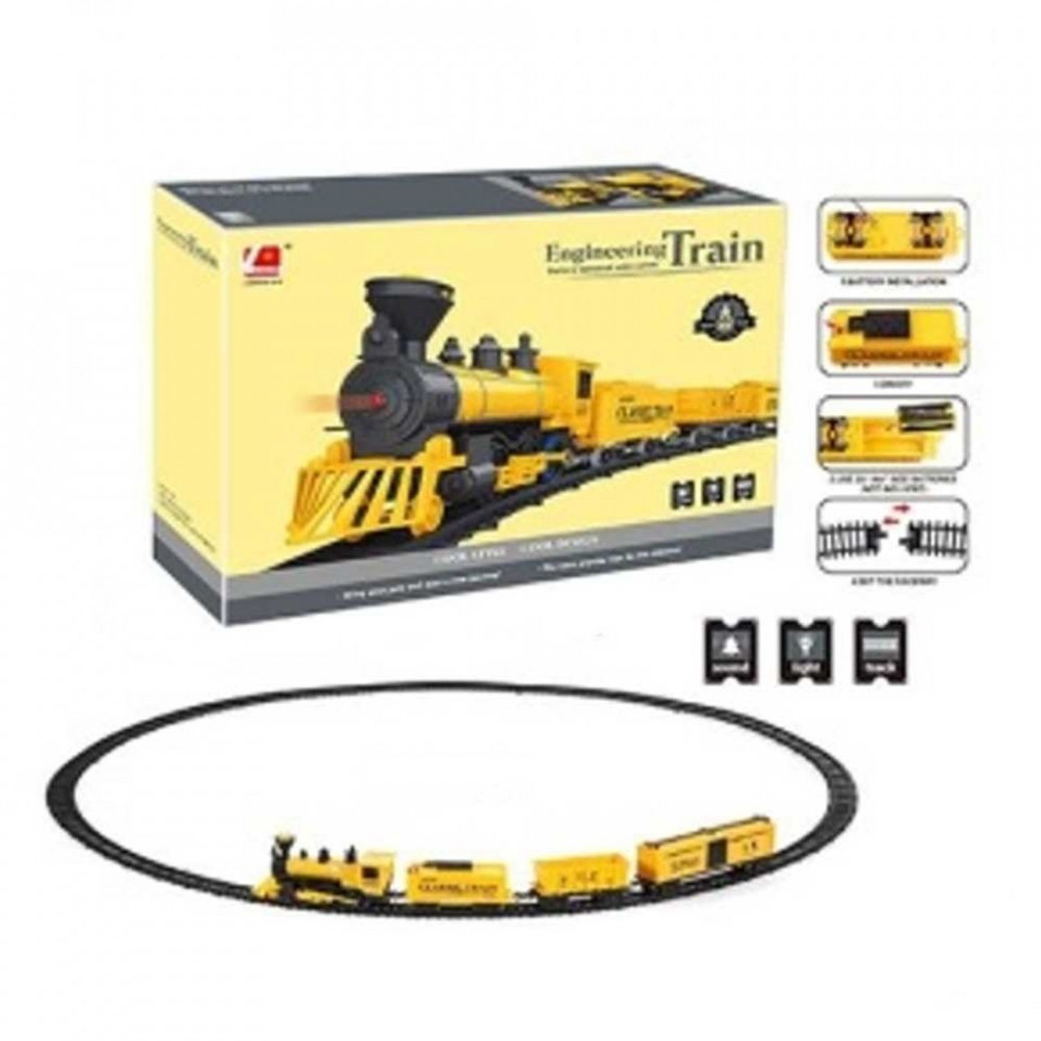 Trenulet cu baterii + sina, 95 cm fotografia produsului