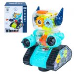 Robot, carcasa transparenta, cu lumina si sunet fotografia produsului