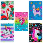 Carnetel A5 pentru notite Unicorn cu paiete fotografia produsului