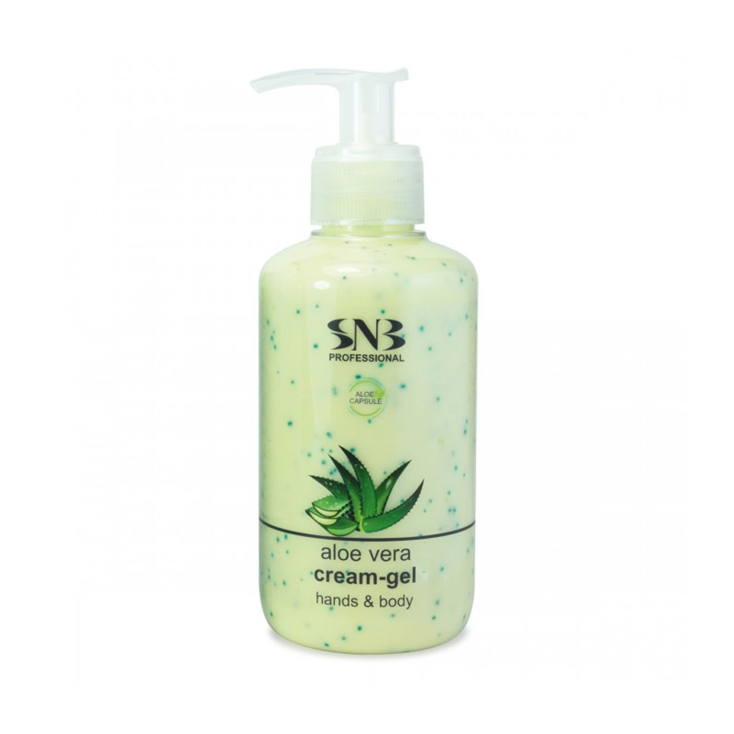 Crema Gel pentru maini si corp cu particule de Aloe Vera SNB 250ml fotografia produsului