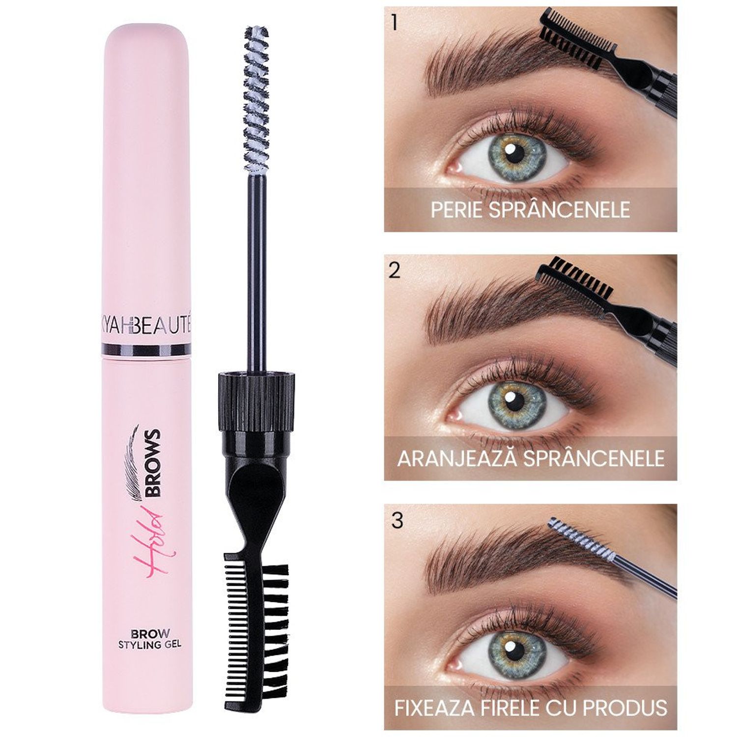 Gel fixare sprancene, KyaHbeaute, Hold Brows, 8 ml fotografia produsului View 6 L