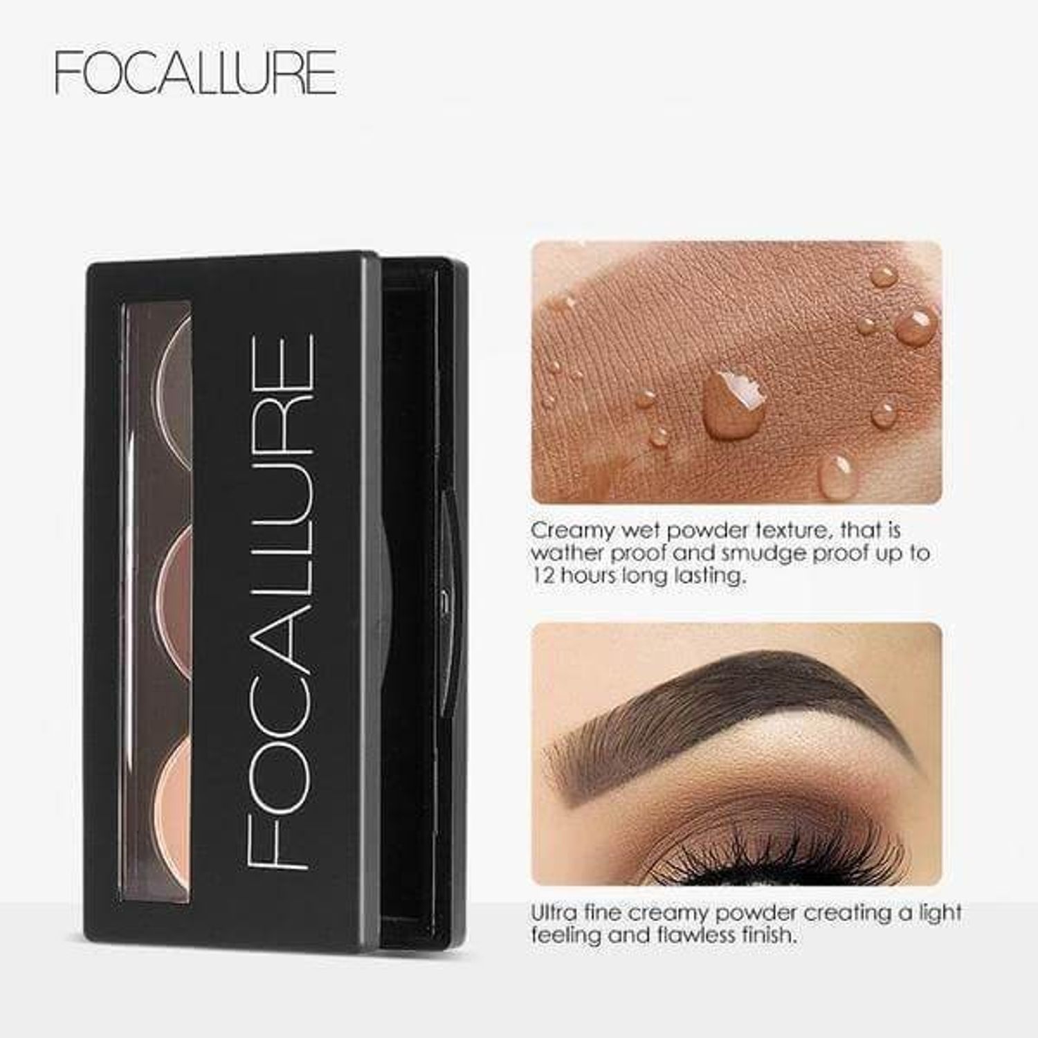 Kit sprancene Focallure, fard sprancene si ceara fixare fotografia produsului View 3 L
