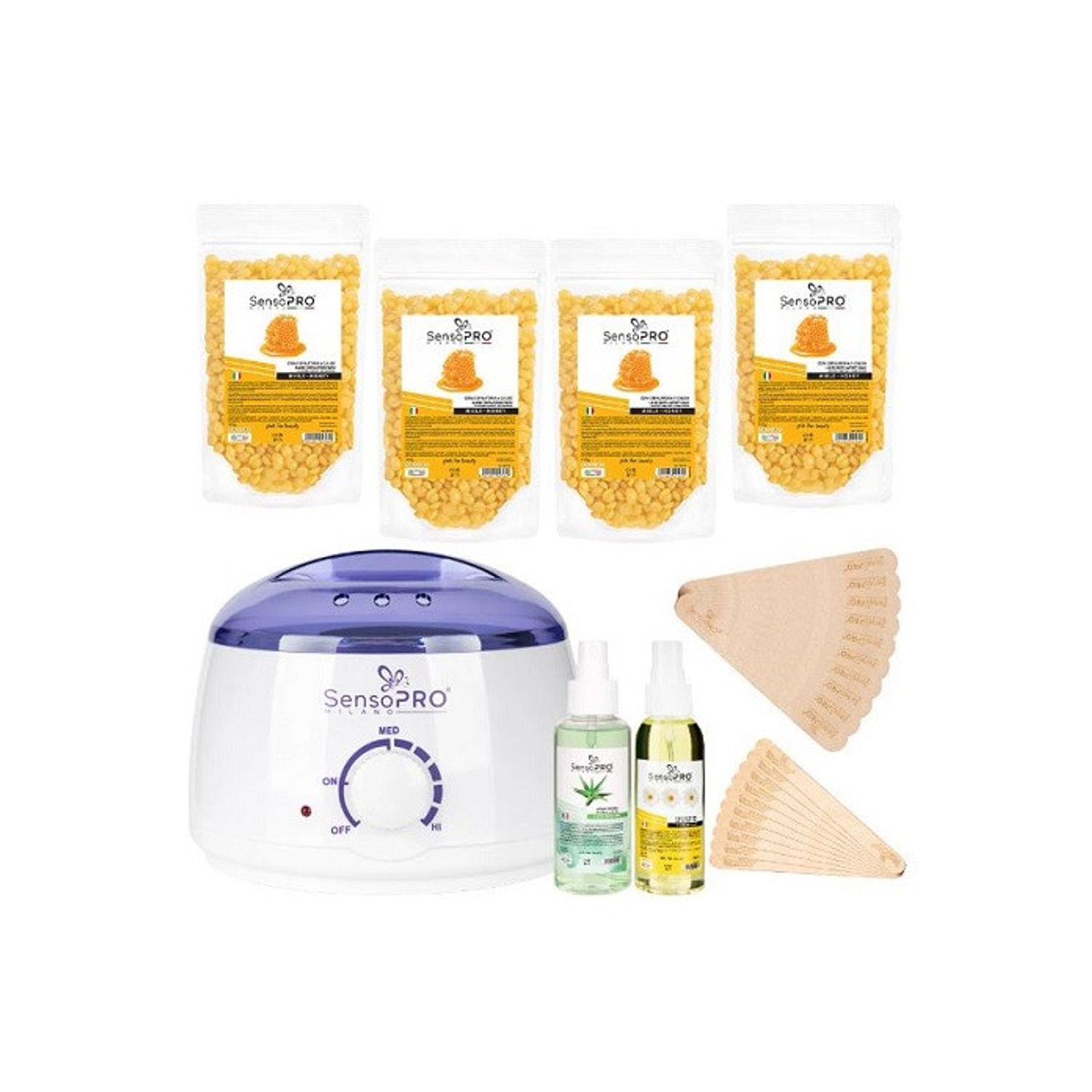 Kit epilare, SensoPro Milano, 4 pachete ceara fotografia produsului