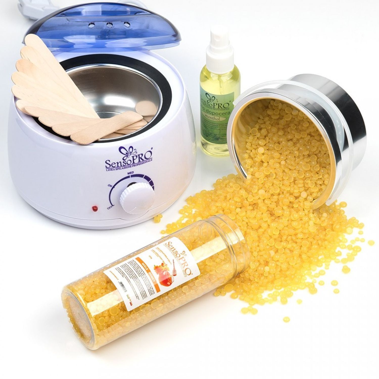 Kit epilare cu ceara traditionala granule miere SensoPro fotografia produsului View 2 L