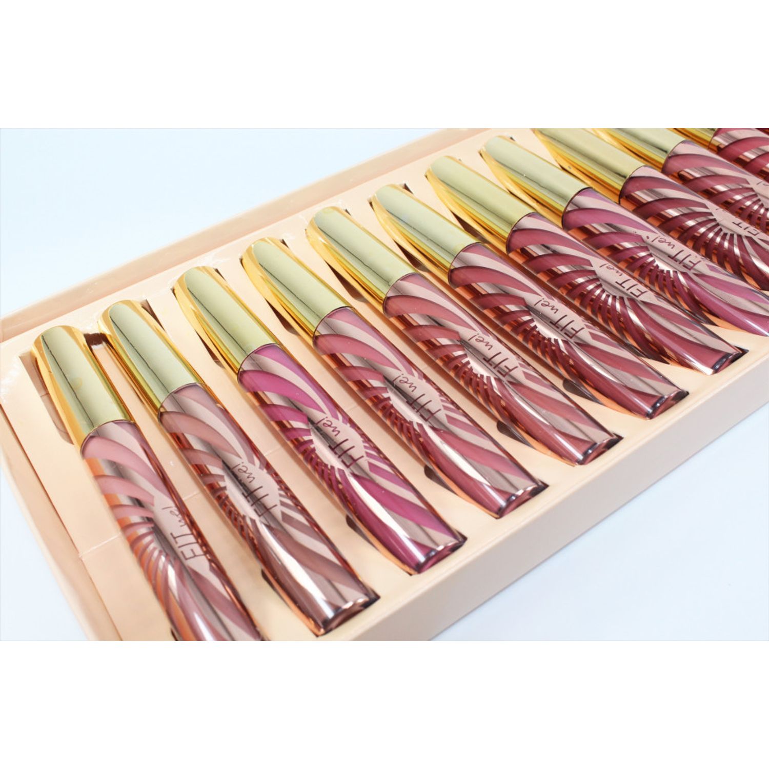 Set 12 Rujuri de buze lichide, Makeup, Fit We, Liquid Lasting Lip Gloss fotografia produsului View 6 L