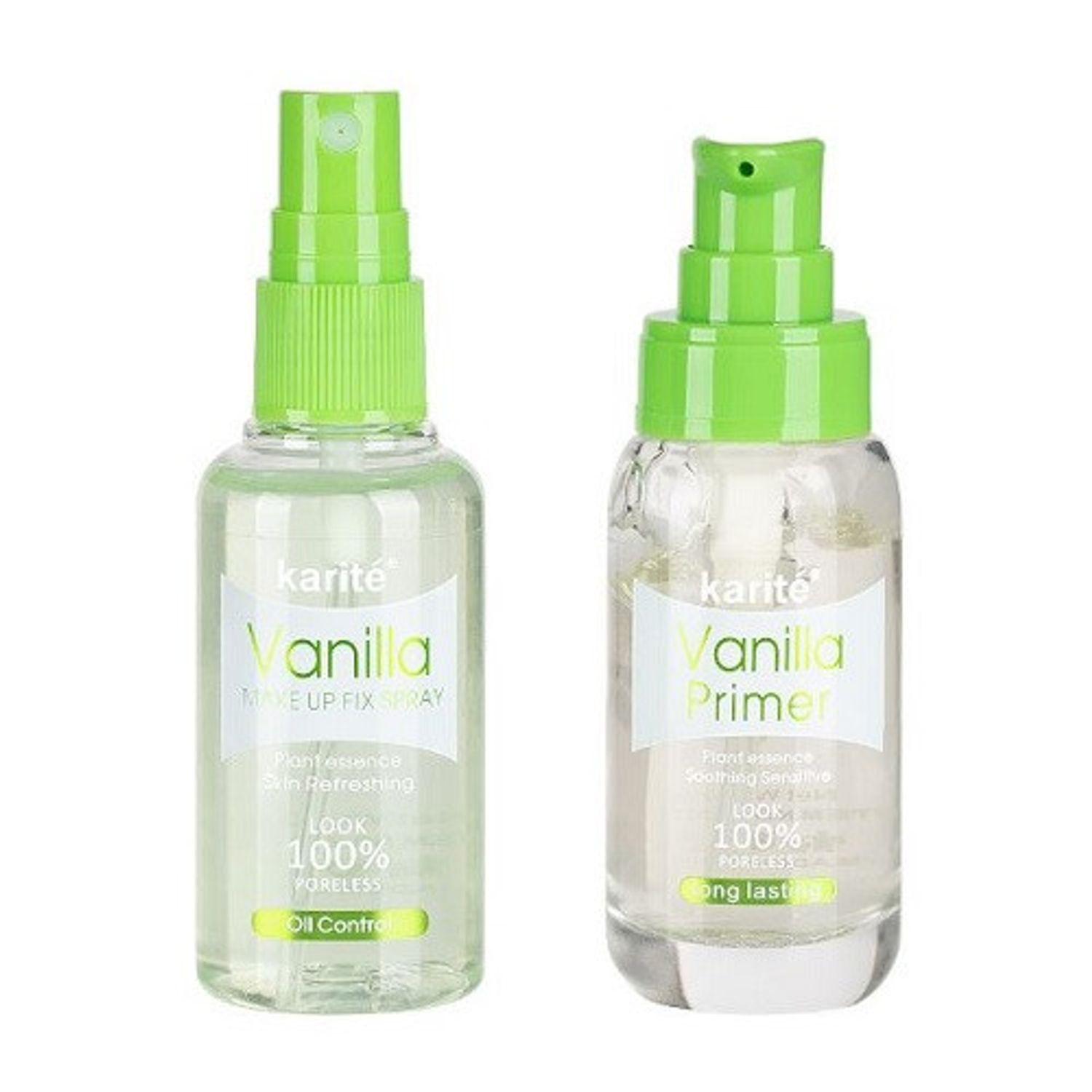 Set Spray fixare si baza de machiaj, Karite, Vanilla fotografia produsului
