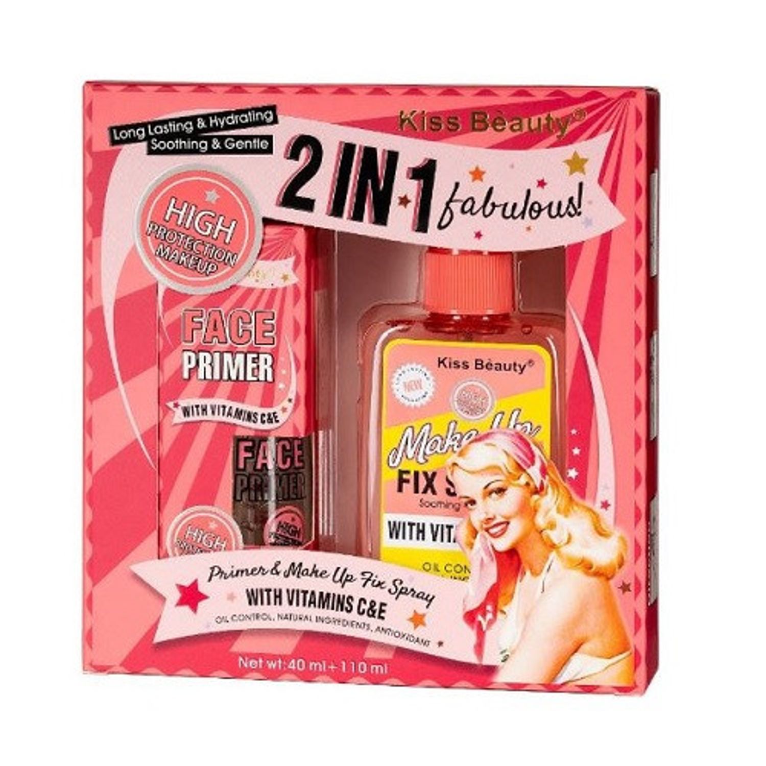Set Spray fixare si baza de machiaj, Karite, Vitamina C si E fotografia produsului View 2 L