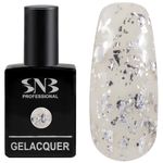 Oja semipermanenta SNB GLF12 Silver Foil 15 ml fotografia produsului