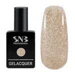 Oja semipermanenta SNB GLG02 Glitter Gold 15 ml fotografia produsului
