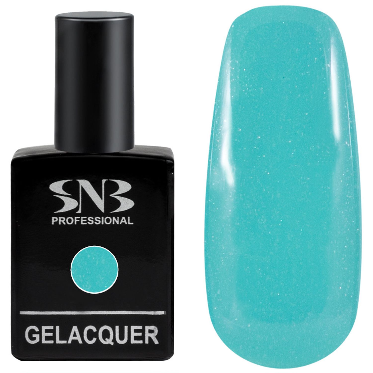Oja Semipermanenta SNB, GL070, Bleu Verde perlat, 15ml fotografia produsului