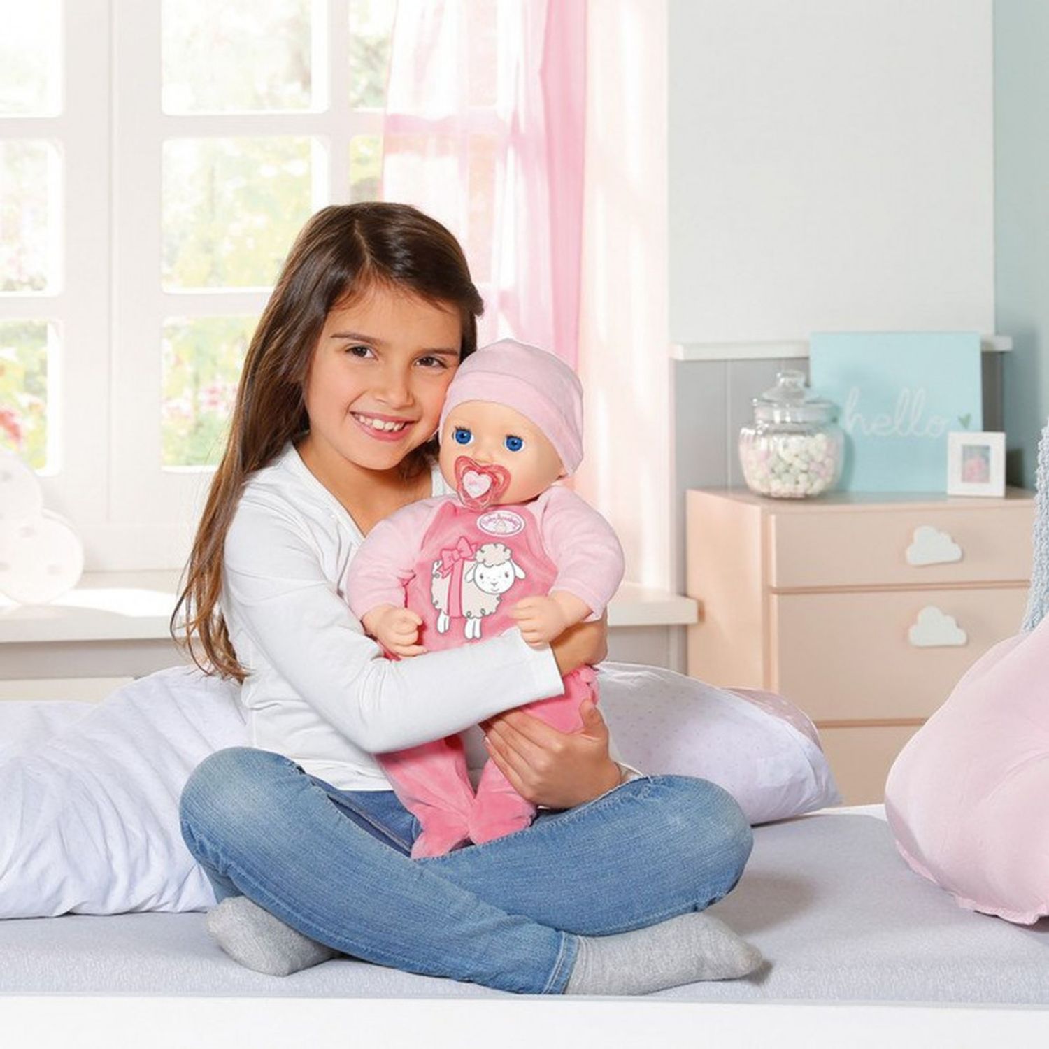 Baby Annabell - Papusa interactiva corp moale, 43 cm fotografia produsului View 2 L
