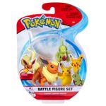 Set 3 figurine Pokemon, Flareon, Larvitar si Pikachu, 6 cm fotografia produsului