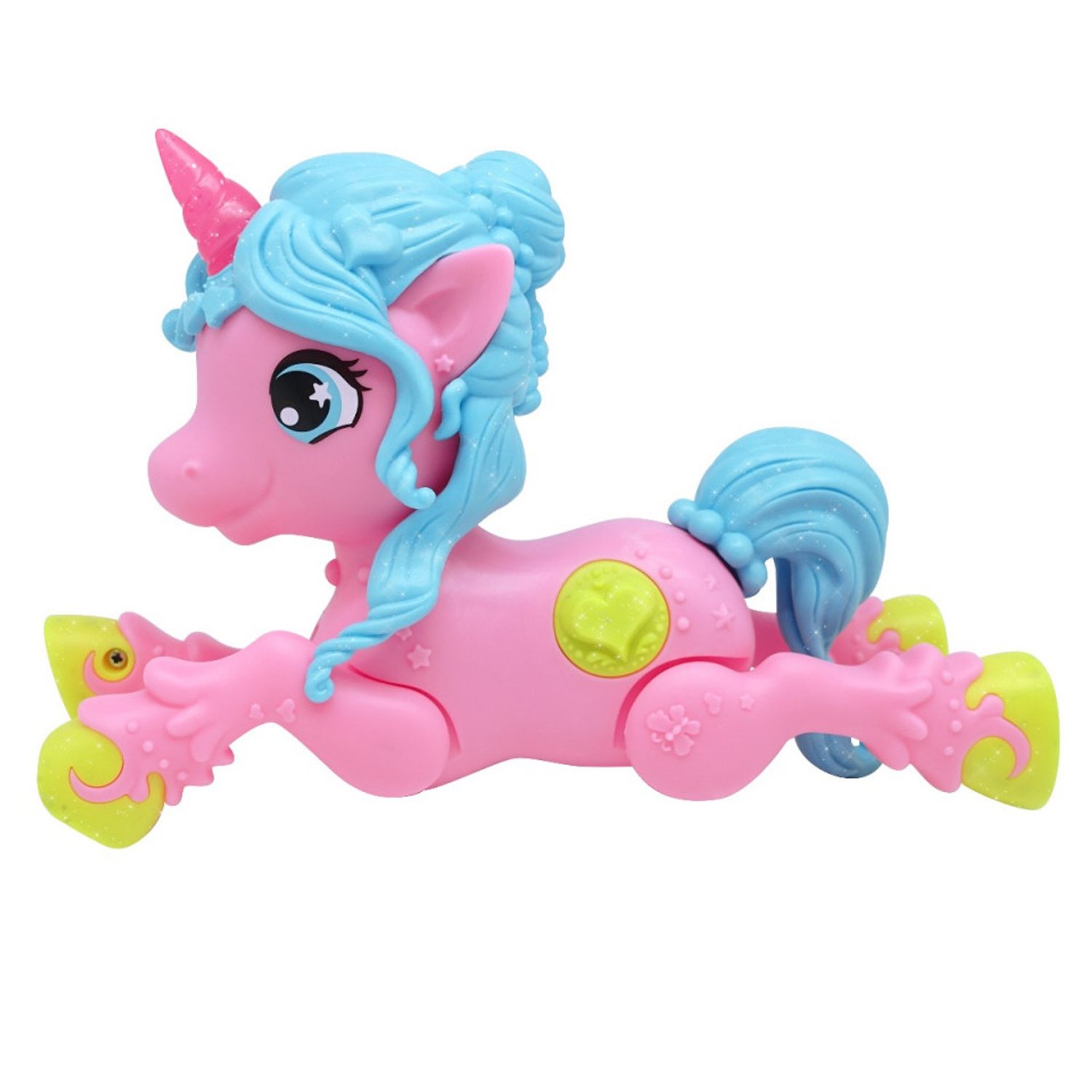 Jucarie interactiva Unicorn Junior Cu Lumini Si Sunete - Roz fotografia produsului View 3 L