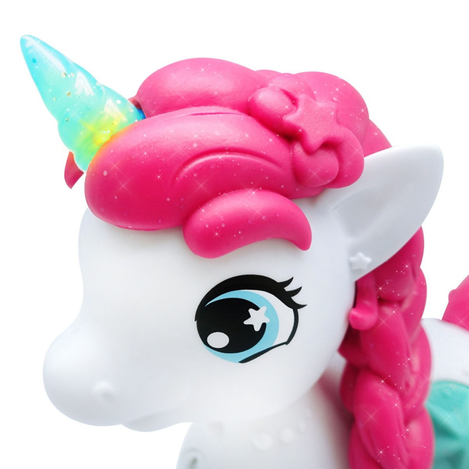 Jucarie interactiva Unicorn Junior Cu Lumini Si Sunete - Alb fotografia produsului View 4 L