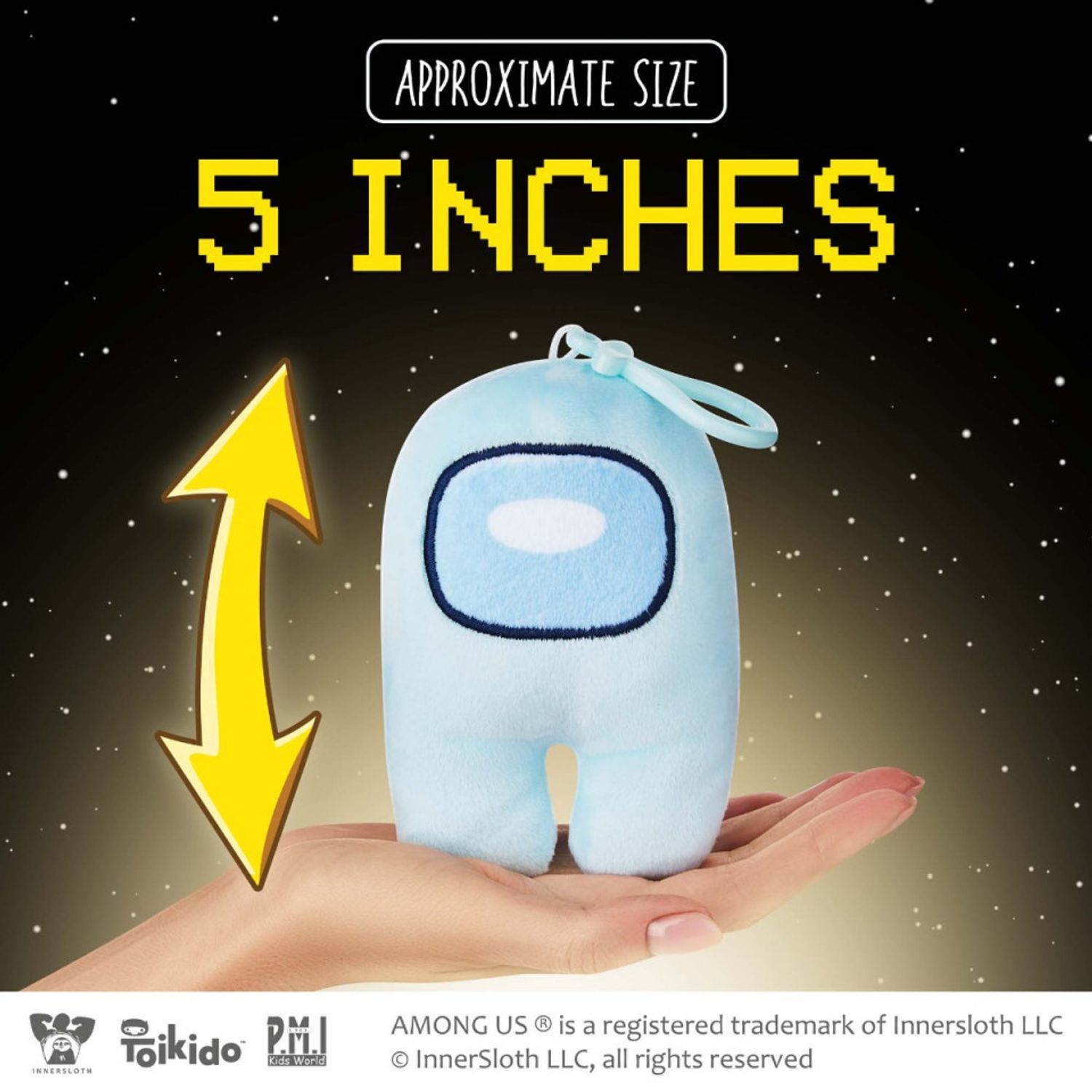 Plus cu agatatoare, Among Us, Cyan fotografia produsului View 3 L