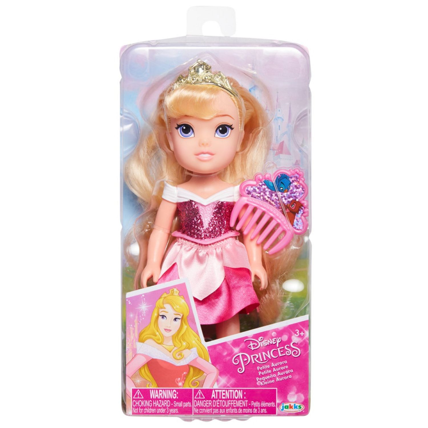 Papusa Aurora cu pieptene, Disney Princess, 15 cm fotografia produsului View 2 L