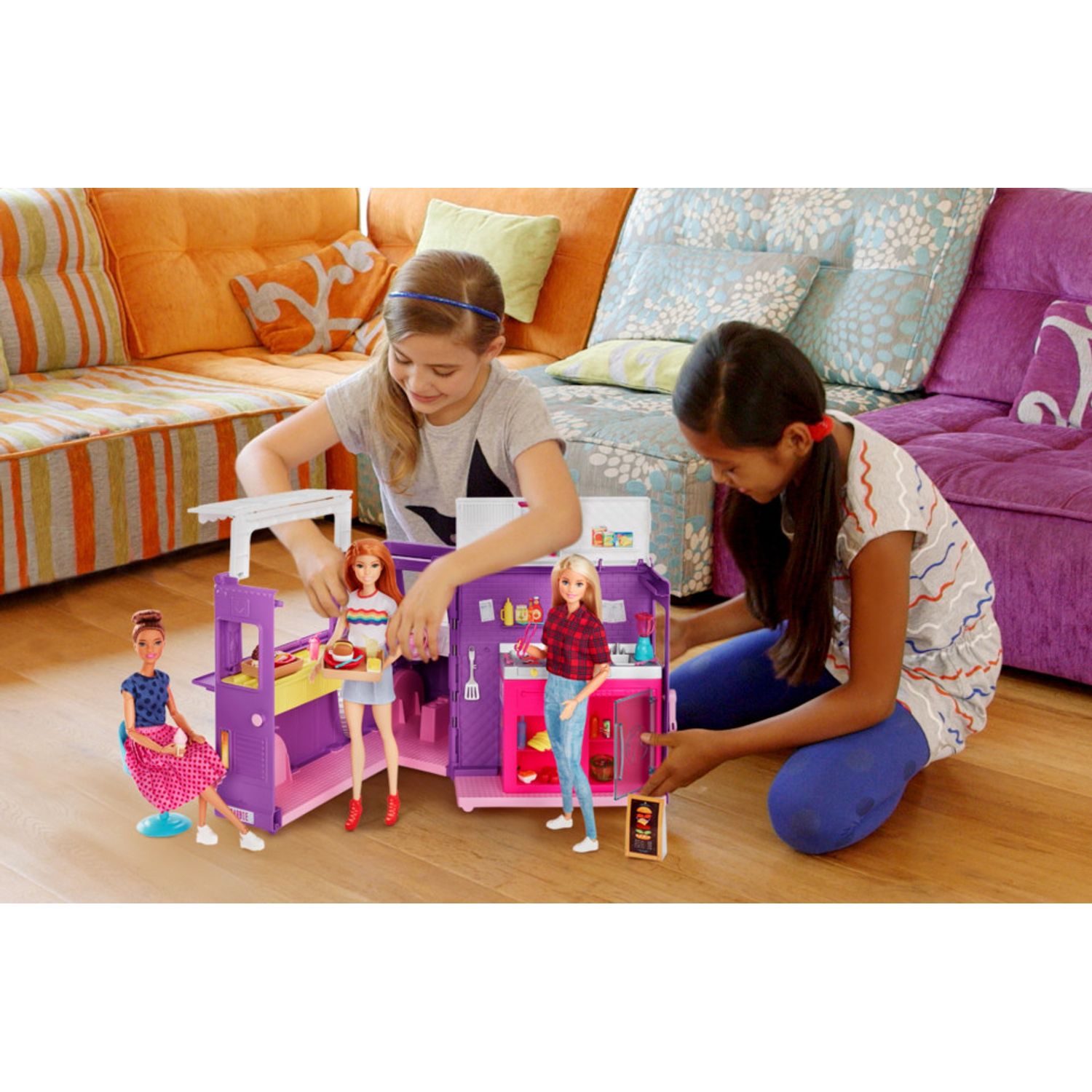 Barbie Set Cu Rulota La Picnic fotografia produsului View 3 L